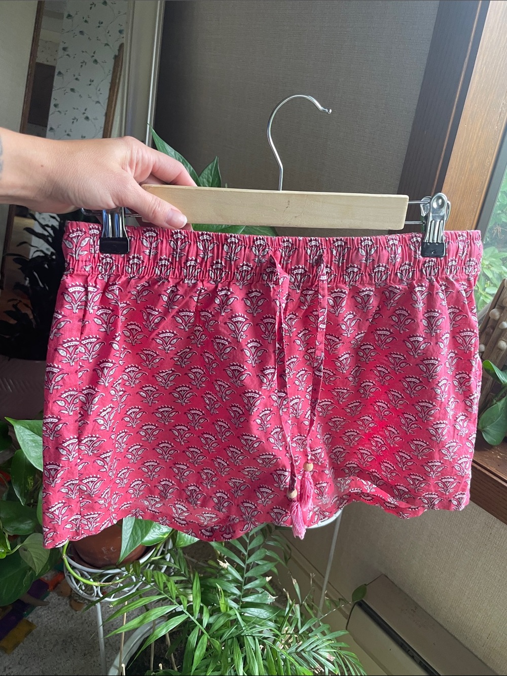 World Market Pure Cotton Boho Pink Printed Pull-On Boxer Shorts